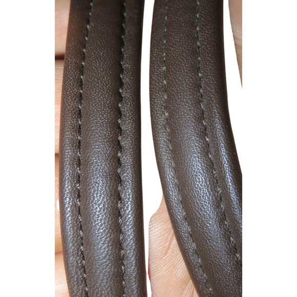 Coach 2013 Legacy Campbell Eva Brown Supple Leather Buckle Flap Crossbody Bag - Picture 10 of 12